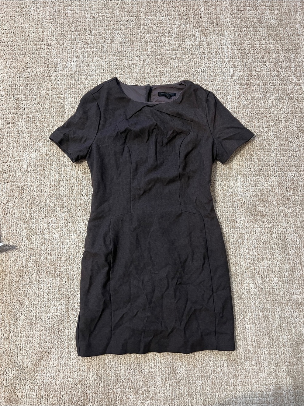 Banana Republic Purple Short-Sleeve Business Dress